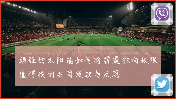 顽强的太阳能如何将雷霆推向极限值得我们共同致敬与反思